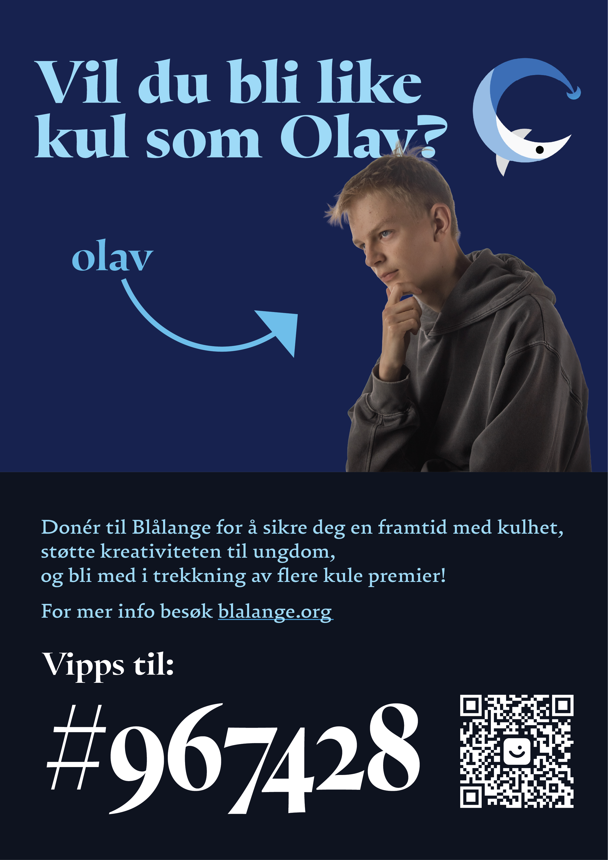 Blålange visuell identitet